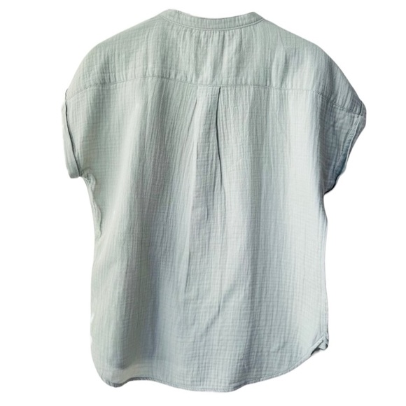 Faherty Dream Cotton Double Gauze Pullover Top in Dewkissed/Mint -Sage SZ Small - Picture 4 of 6